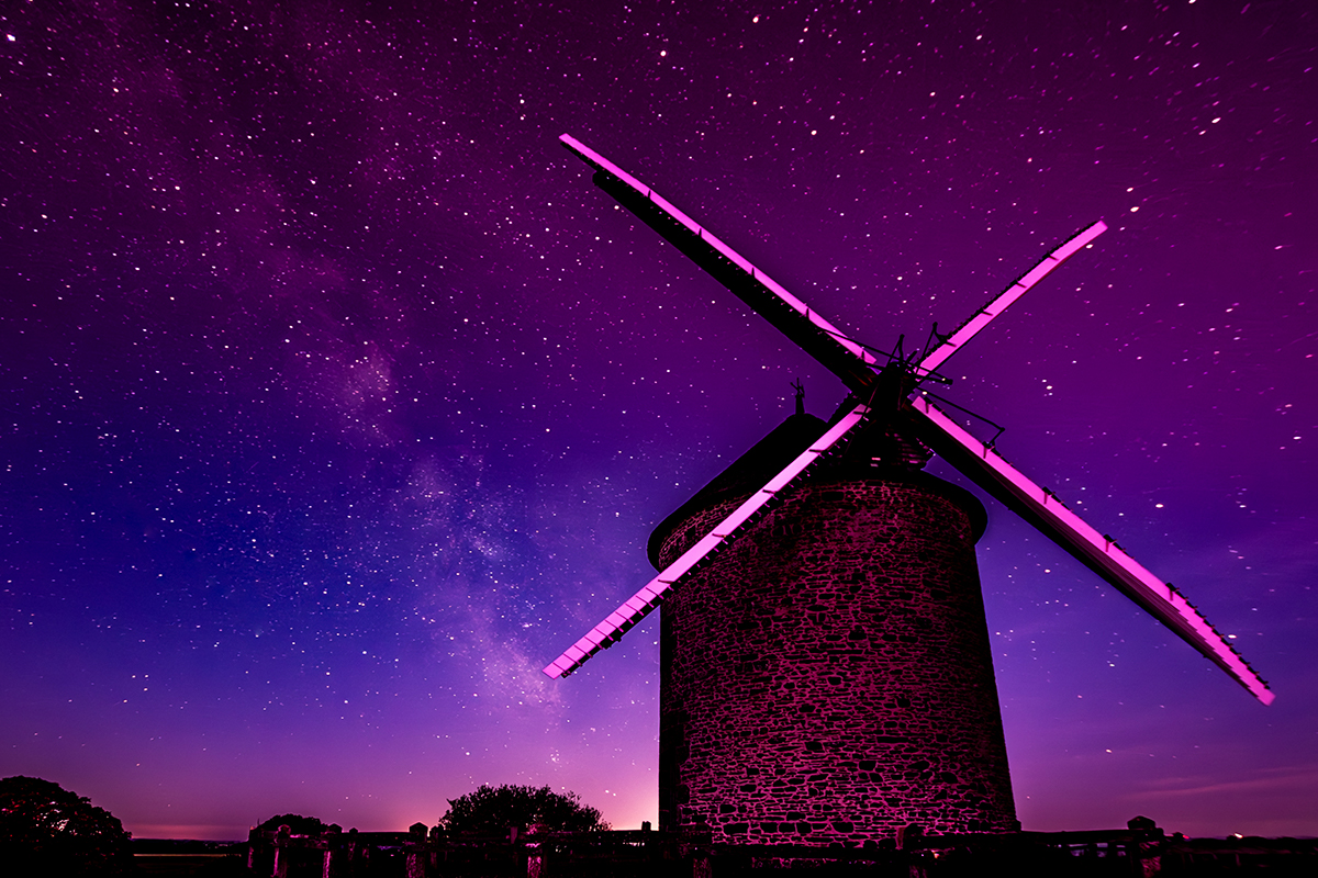 2024 sterne diem demirci windmuhle milchstrasse